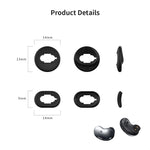 삼성 Galaxy Buds Live용 블루투스 이어폰 실리콘 이어플러그 캡 2세트, 블랙 2쌍, 레드 2쌍, 브라운 2쌍, 화이트 2쌍