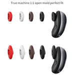 삼성 Galaxy Buds Live용 블루투스 이어폰 실리콘 이어플러그 캡 2세트, 블랙 2쌍, 레드 2쌍, 브라운 2쌍, 화이트 2쌍