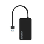 KYTC47 4포트 USB 어댑터 케이블 고속 USB 도킹 스테이션 다중 인터페이스 허브 컨버터, 블랙 USB 3.0, 블랙 Type-C