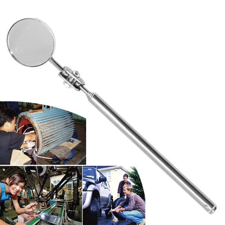 Car Repair Detection Mirror Universal Folding Telescopic Mirror Welding Chassis Inspection Mirror, Silver 50mm, Silver 30mm, Black Handle 50mm, Red Handle 50mm, Purple Handle 50mm, Pink Handle 50mm
