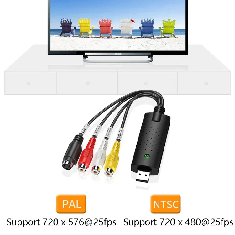 HW-1401 USB 비디오 캡처 카드 USB 캡처 카드, ms2100 칩
