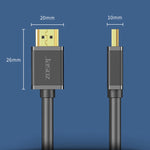 Jasoz 4K HDMI 고화질 프로젝터 케이블 컴퓨터 비디오 케이블 무산소 동심, 케이블 길이:, 0.5m, 1m, 1.5m, 2m, 3m, 5m, 8m, 10m, 12m, 15m, 20m