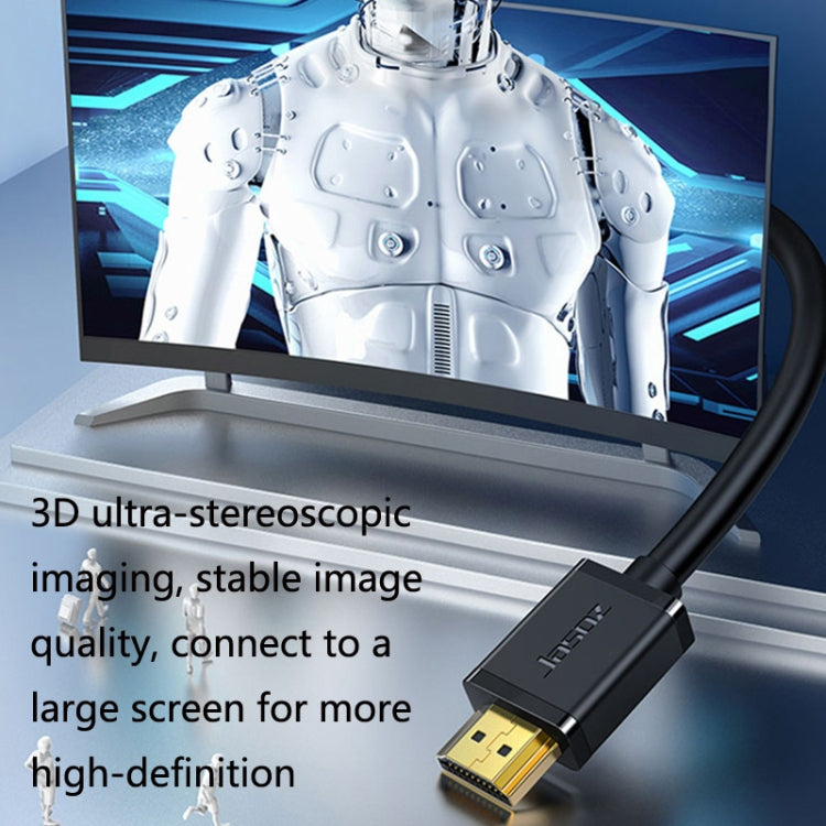 Jasoz 4K HDMI 고화질 프로젝터 케이블 컴퓨터 비디오 케이블 무산소 동심, 케이블 길이:, 0.5m, 1m, 1.5m, 2m, 3m, 5m, 8m, 10m, 12m, 15m, 20m