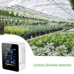 휴대용 CO2 공기질 포름알데히드 이산화탄소 감지기 실내 온도 습도계 LED 디지털 디스플레이 포함, 5-in-1 반도체