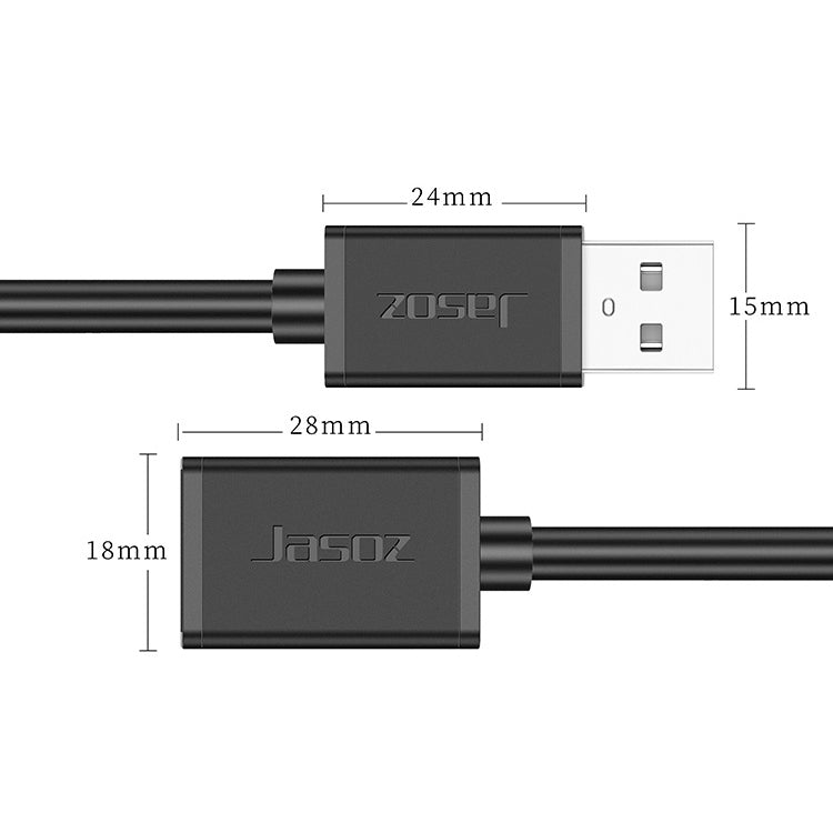Jasoz USB 수-암 무산소 동심 연장 데이터 케이블, 색상: 블랙 0.5m, 블랙 0.5m, 블랙 1m, 블랙 1.5m, 블랙 2m, 블랙 3m, 블랙 5m, 다크 블루 0.5m, 다크 블루 1m, 다크 블루 1.5m, 다크 블루 2m, 다크 블루 3m, 다크 블루 5m, 블랙 8m