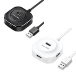 Jasoz 고속 USB2.0 4포트 허브 1 to 4 도킹 허브, 블랙 0.3m, 블랙 0.5m, 블랙 1.2m, 화이트 0.3m, 화이트 0.5m, 화이트 1.2m