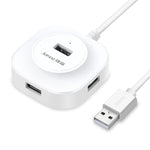Jasoz 고속 USB2.0 4포트 허브 1 to 4 도킹 허브, 블랙 0.3m, 블랙 0.5m, 블랙 1.2m, 화이트 0.3m, 화이트 0.5m, 화이트 1.2m