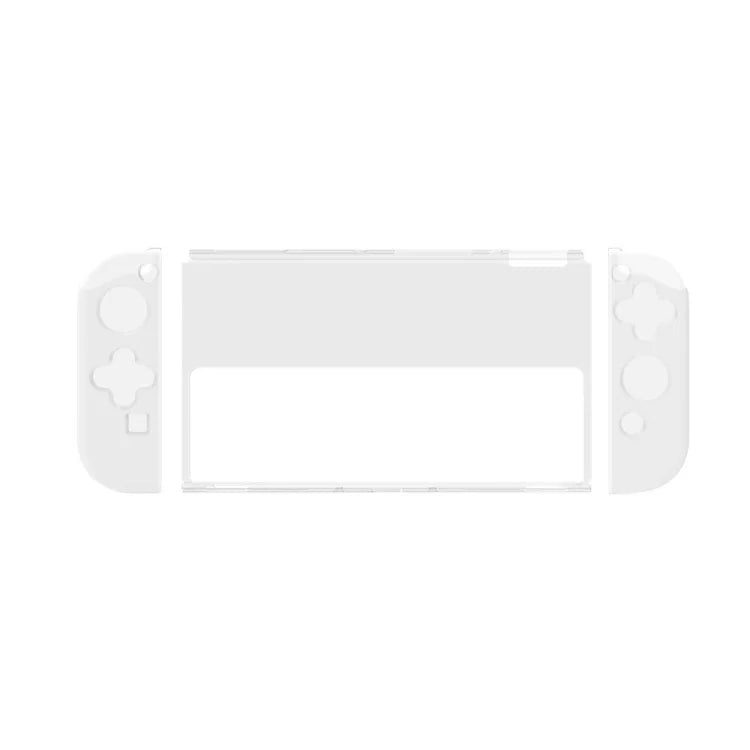 DOBE 게임 핸들 투명 크리스탈 케이스 TPU 보호 커버, Switch OLED 콘솔용, TNS-1133C