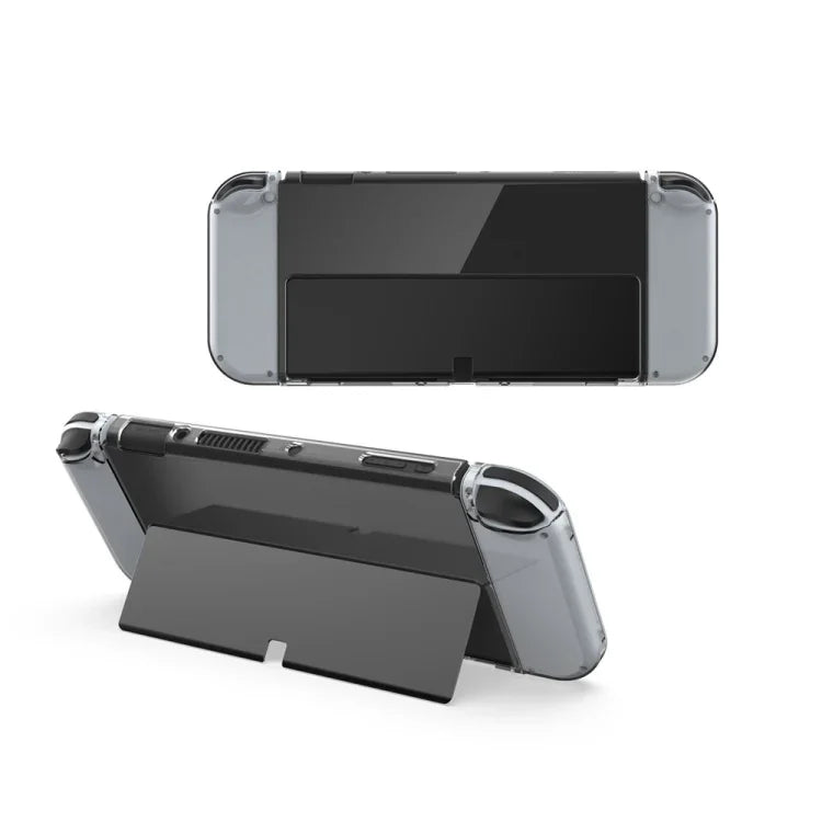 DOBE 게임 핸들 투명 크리스탈 케이스 TPU 보호 커버, Switch OLED 콘솔용, TNS-1133C