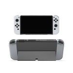 DOBE 게임 핸들 투명 크리스탈 케이스 TPU 보호 커버, Switch OLED 콘솔용, TNS-1133C