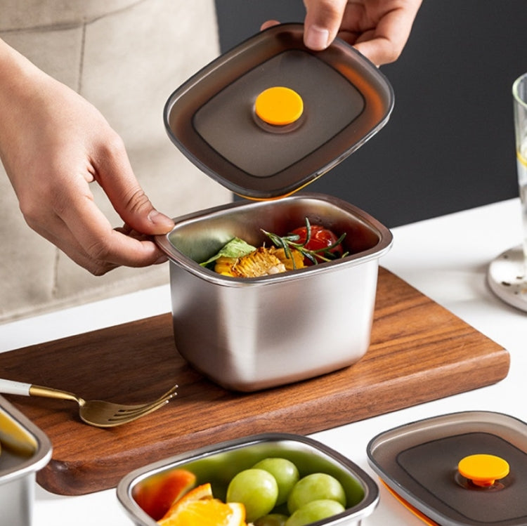 냉장고 과일 신선 보관함 304 스테인리스 밀폐 도시락, 250ml, 450ml, 600ml, 1000ml