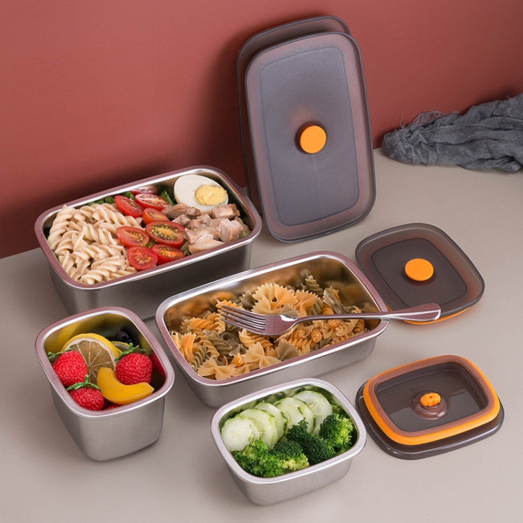냉장고 과일 신선 보관함 304 스테인리스 밀폐 도시락, 250ml, 450ml, 600ml, 1000ml