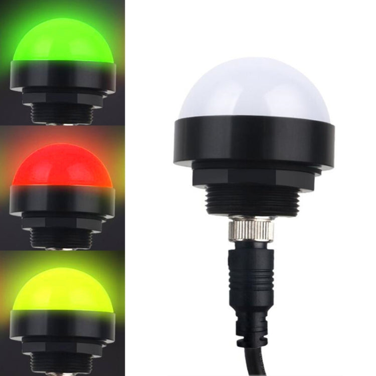 24V 안전 삼색 경고등 알람 LED 반구형 방수 표시등, 스타일 1, 스타일 2
