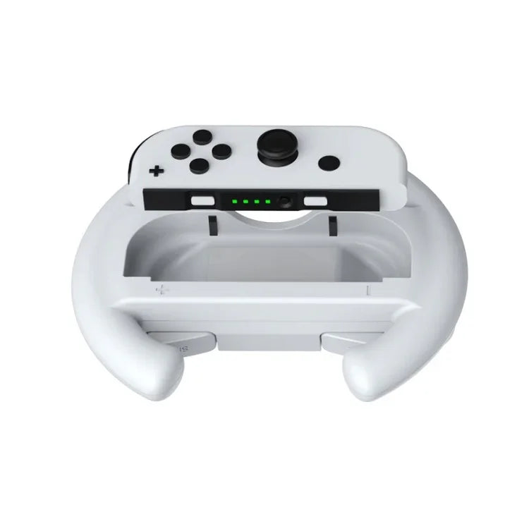 DOBE Switch OLED / Switch용 좌우 핸들 스티어링 휠, 사양：, 화이트(2개입/팩), 블랙(2개입/팩), 레드 + 블루(2개입/팩)