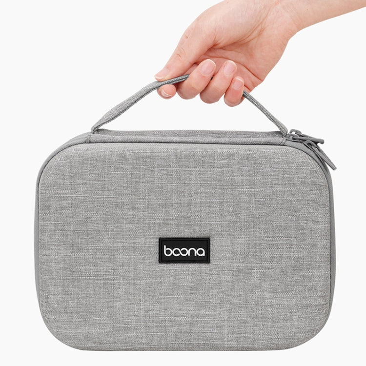 Baona BN-F011 노트북 전원 케이블 디지털 수납 보호 박스, 그레이, 블랙, 특대 그레이, 특대 블랙