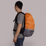 2개 세트 야외 등산용 컬러 매칭 발광 백팩 레인 커버, S 18-30L, M 30-40L, L 45-55L, XL 58-70L