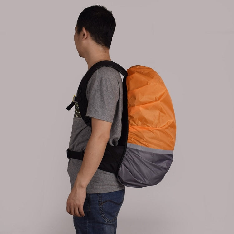 2개 세트 야외 등산용 컬러 매칭 발광 백팩 레인 커버, S 18-30L, M 30-40L, L 45-55L, XL 58-70L
