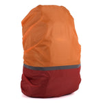 2개 세트 야외 등산용 컬러 매칭 발광 백팩 레인 커버, S 18-30L, M 30-40L, L 45-55L, XL 58-70L
