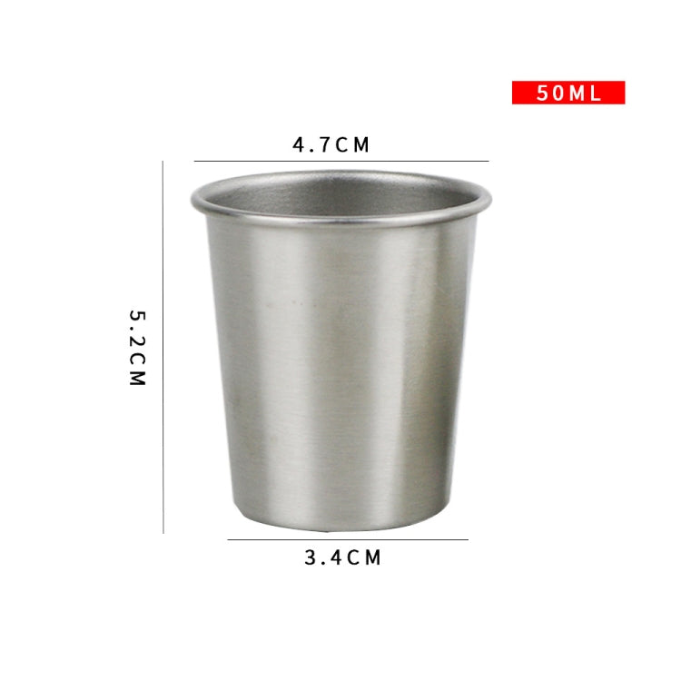 304 스테인리스 스틸 맥주 머그 방수 어린이 물컵, 용량: 50ml, 50ml