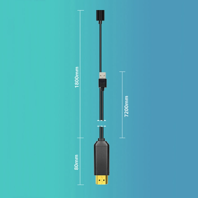 L3B 타입-C USB to HDMI 호환 오디오 전송 3-in-1 HD 케이블 TV 화면 연결기, L3B