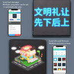 LED 백팩 스크린 블루투스 버전 스마트 풀 컬러 LED 광고 스크린, YSP-001