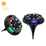 야외 태양광 지하등 회전 매립 잔디등, 사양:, 12 LED 백색+청색광 (알루미늄 케이스), 12 LED 온광+청색광 (알루미늄 케이스), 12 LED 백색+컬러광 (알루미늄 케이스), 12 LED 온광+컬러광 (알루미늄 케이스)