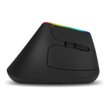 DELUX M618C 6키 1600 DPI RGB 수직 무선 블루투스 듀얼 모드 마우스, M618C(화이트), M618C(블랙)
