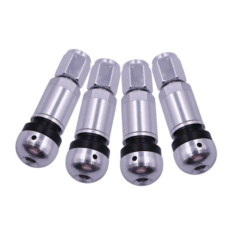 10 Sets Car Tire Air Nozzle Aluminum Alloy Vacuum Tire Hub Car Tire Valve Core Explosion-Proof Universal Type, 10 Sets