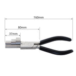 3-in-1 6인치 평입 원형 코 플라이어 미니 DIY 쥬얼리 플라이어 손감기 플라이어, 3단