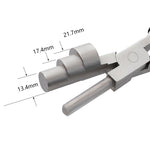 3-in-1 6인치 평입 원형 코 플라이어 미니 DIY 쥬얼리 플라이어 손감기 플라이어, 3단
