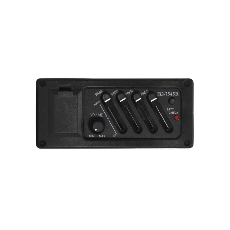 EQ-7545R 기타 4밴드 이퀄라이저 EQ 우드 기타 개조 픽업 악기 액세서리, EQ-7545R