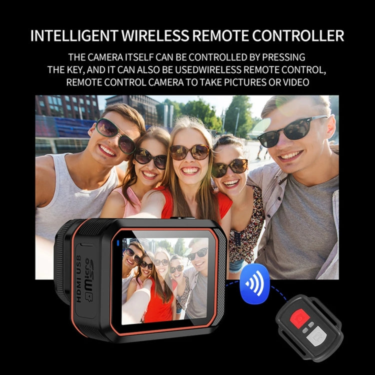SC002-12 4K 야외 스포츠 카메라 WiFi 다이빙 방수 미니 카메라, 블랙