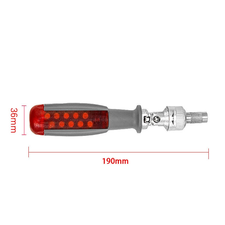 180도 6.35mm 합금 엘보 라쳇 드라이버 세트 10개 드라이버 비트 포함, LT001