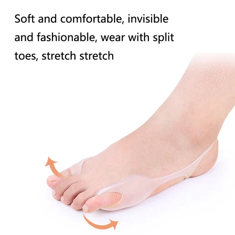 SEBS 소재 큰 발 엄지 외반증 교정기 부드럽고 편안한 교정 벨트, 1쌍 SEBS 흰색