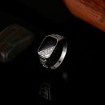 Male Fashion Classic Rhinestone Enamel Rings, 7, 8, 9, 10, 11, 12