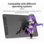 VEIKK VK1060PRO 디지털 태블릿 손그림 보드 전자 드로잉 보드 휴대폰 연결 가능, VK1060PRO
