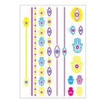 10 PCS Fluorescent Flower Arm Tattoo Sticker Face Sticker Waterproof Feather Tattoo Arm Tattoo Sticker, DKCS010, DKCS017, DKCS019, DKCS022, DKCS025, DKCS028, DKCS032, DKCS033, DKCS034, DKCS036, DKCS037, DKCS042