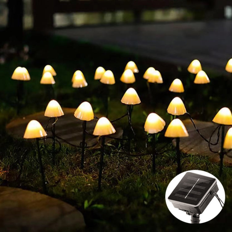 태양광 버섯 잔디등 야외 방수 정원 빌라 조경 장식용 줄 조명, 3.8m 10 LED, 5m 20 LED, 6.5m 30 LED