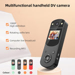 D2 HD 1080P 다기능 디지털 비디오 카메라 스포츠 DV 카메라 라이브 컴퓨터 카메라 레코더, 레드, 그린, 블랙, 오렌지