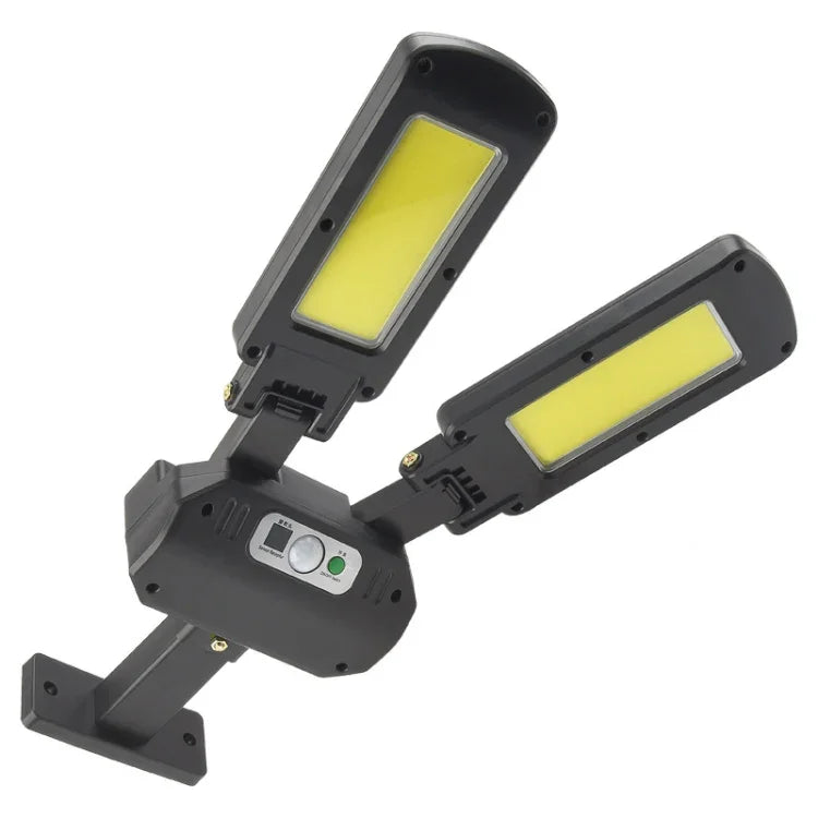 TG-TY097 2 헤드 태양광 야외 인체 감지 벽등 정원 가로등 LED 조명, 200 COB