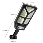 태양광 야외 인체 감지 벽등 정원 울타리 가로등, TG-TY100 196 LED