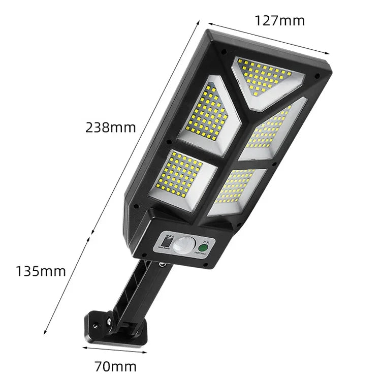 태양광 야외 인체 감지 벽등 정원 울타리 가로등, TG-TY100 196 LED