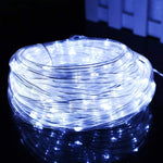 휴일 파티 장식 튜브 스트링 조명 LED 정원 장식 케이싱 조명 리모컨 포함, 사양:, 7m 50 LED USB 전원, 12m 100 LED USB 전원