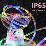 휴일 파티 장식 튜브 스트링 조명 LED 정원 장식 케이싱 조명 리모컨 포함, 사양:, 7m 50 LED USB 전원, 12m 100 LED USB 전원
