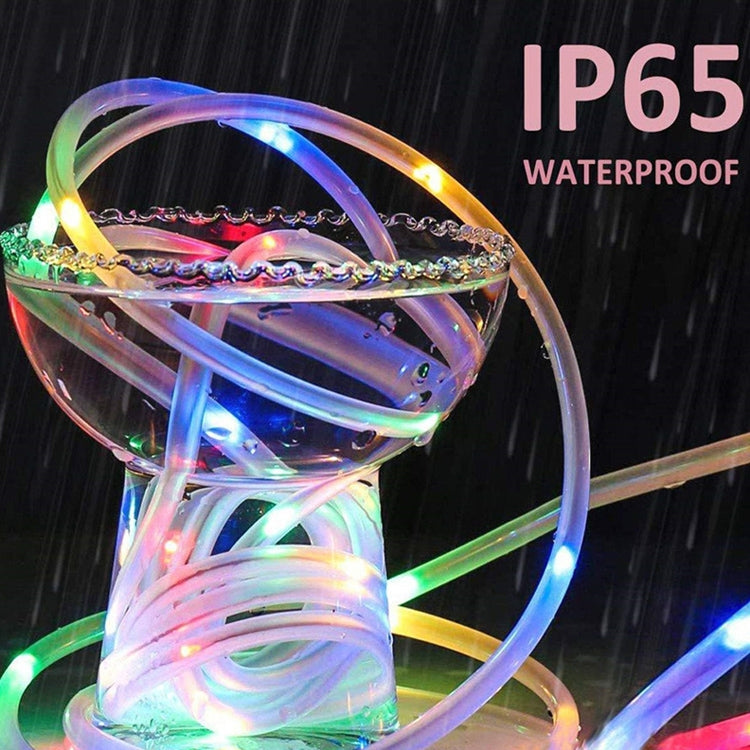 휴일 파티 장식 튜브 스트링 조명 LED 정원 장식 케이싱 조명 리모컨 포함, 사양:, 7m 50 LED USB 전원, 12m 100 LED USB 전원