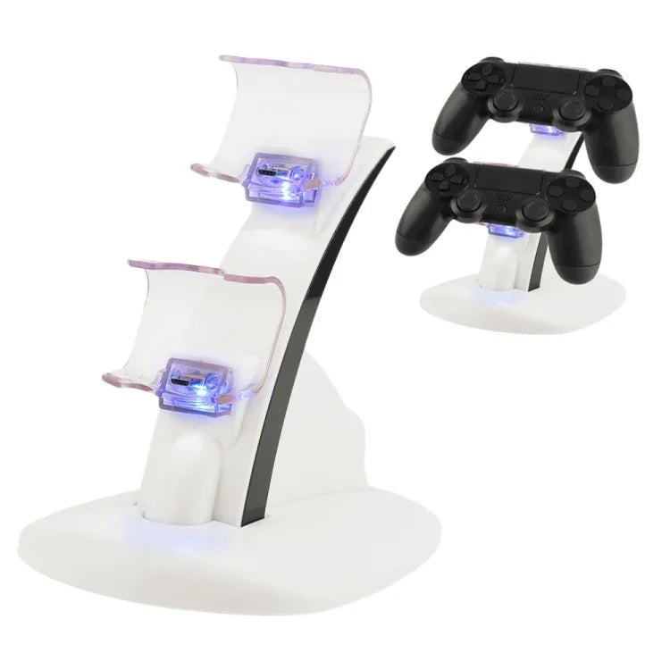 IPLAY LED 마이크로 듀얼 컨트롤러 홀더 충전기 2 LED 마이크로 USB 핸들 고속 충전 도크 스탠드 PS4 컨트롤러용, Xbox One 컨트롤러용