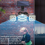 TG-TY075 태양광 3헤드 회전 벽등 인체 감지 야외 방수 정원등, 스타일:, 138 LED 분리형, 108 LED 분리형, 171 COB 분리형, 122 LED 분리형