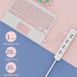 871 9.7인치 휴대용 무선 블루투스 키보드 터치 스크린 포함 iPad + 마우스 세트, 핑크 + 마우스, 민트 그린 + 마우스, 그린 + 마우스, 옐로우 + 마우스, 화이트 + 마우스, 블랙 + 마우스