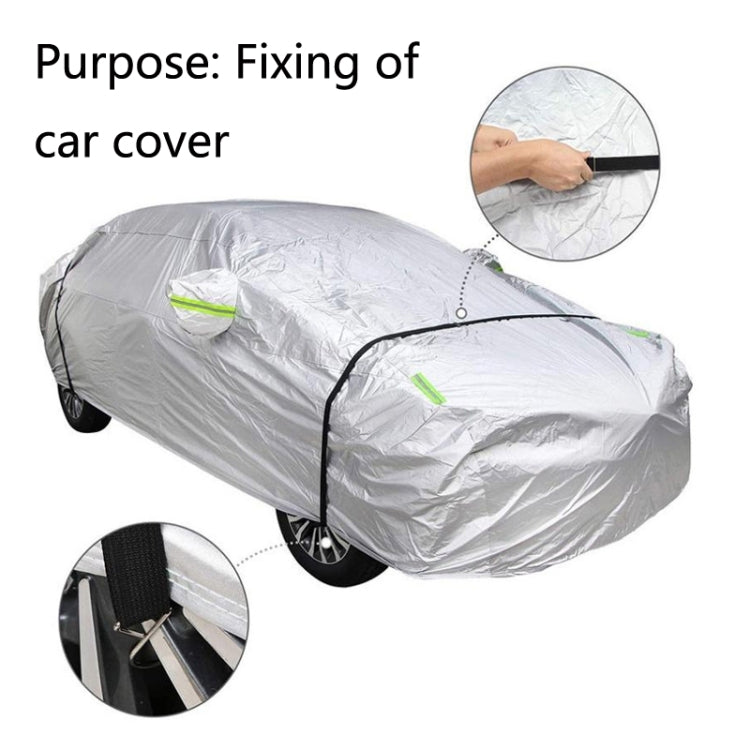 Car Jacket Windproof Belt Outer Garment Fixing Rope Anti-Strong Wind Thickening Adjustable Fixed Car Binding Belt, 2 PCS / Set