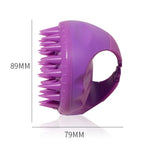 Round Hair Washing Brush Silicone Wet & Dry Multipurpose Massage Brush, Pink, Purple, Green, Black, Blue, Red, Yellow, Grey